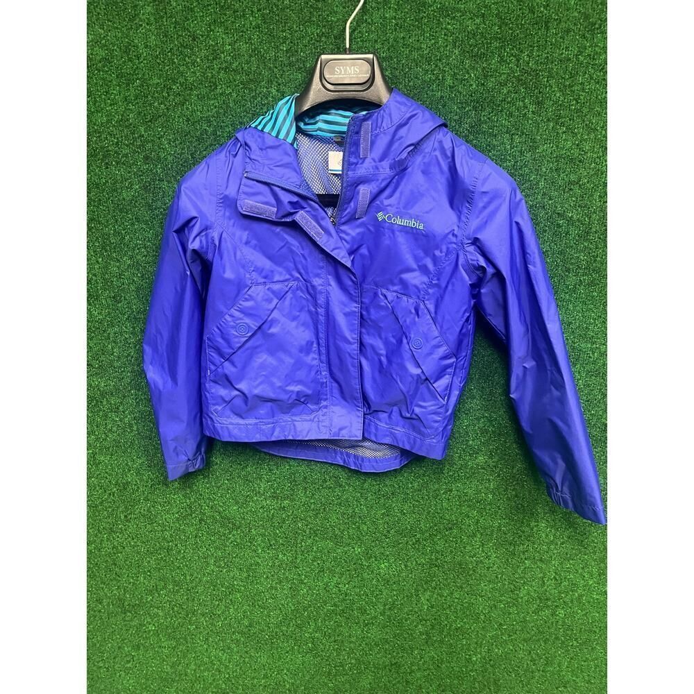 Youth lightweight blue jacket water resistant Columbia Sz S Unisex Boys & Girls